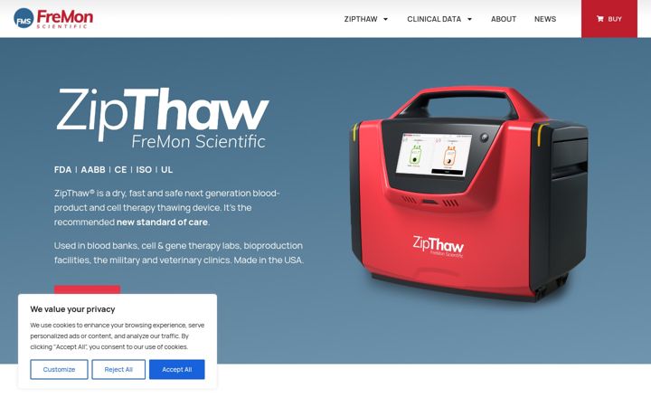 Screenshot of fremonscientific.com