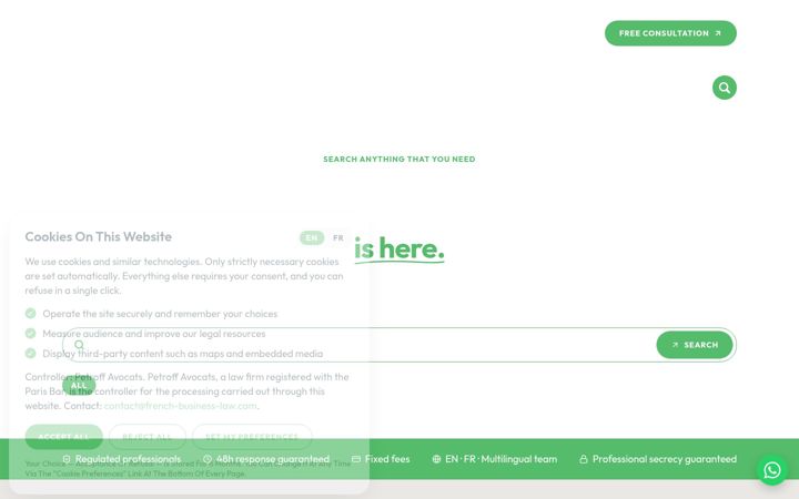 Screenshot of french-business-law.com