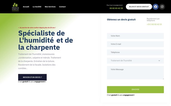 Screenshot of french-habitat.fr