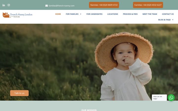 Snímek obrazovky french-nanny-london.co.uk