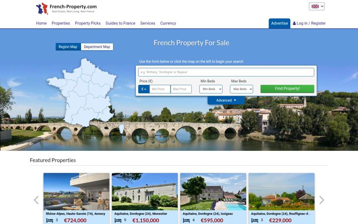 Screenshot of french-property.com