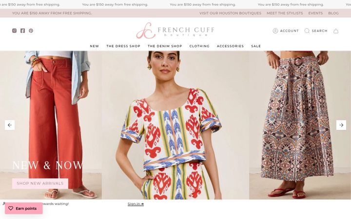 Screenshot of frenchcuffco.com
