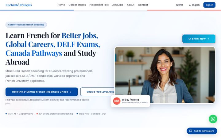 Screenshot of frenchforwork.com