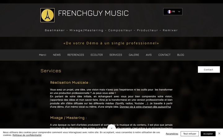 Screenshot of frenchguymusic.com