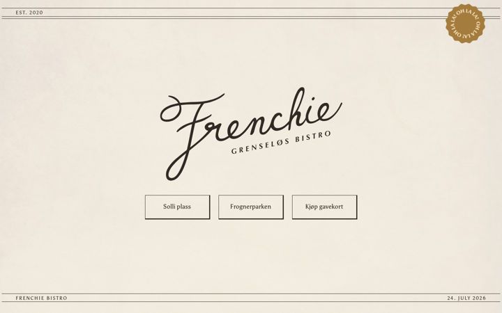 Screenshot of frenchie.no