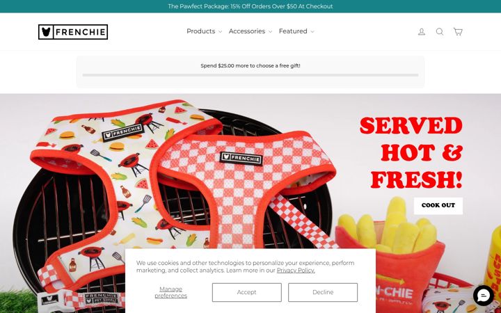 Screenshot of frenchiebulldog.com