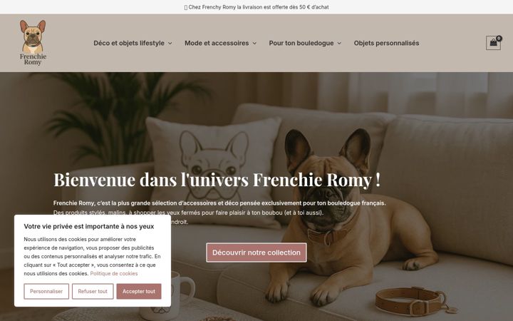 Screenshot of frenchieromy.fr