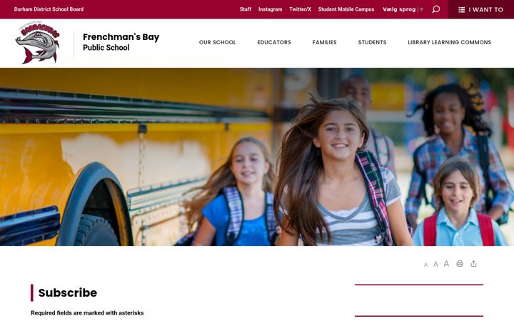 Screenshot of frenchmans-subscribe.ddsb.ca