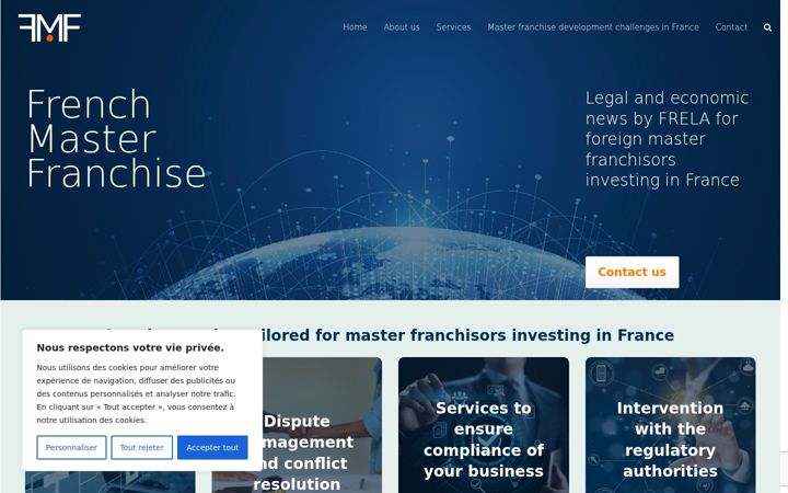 Screenshot of frenchmasterfranchise.com