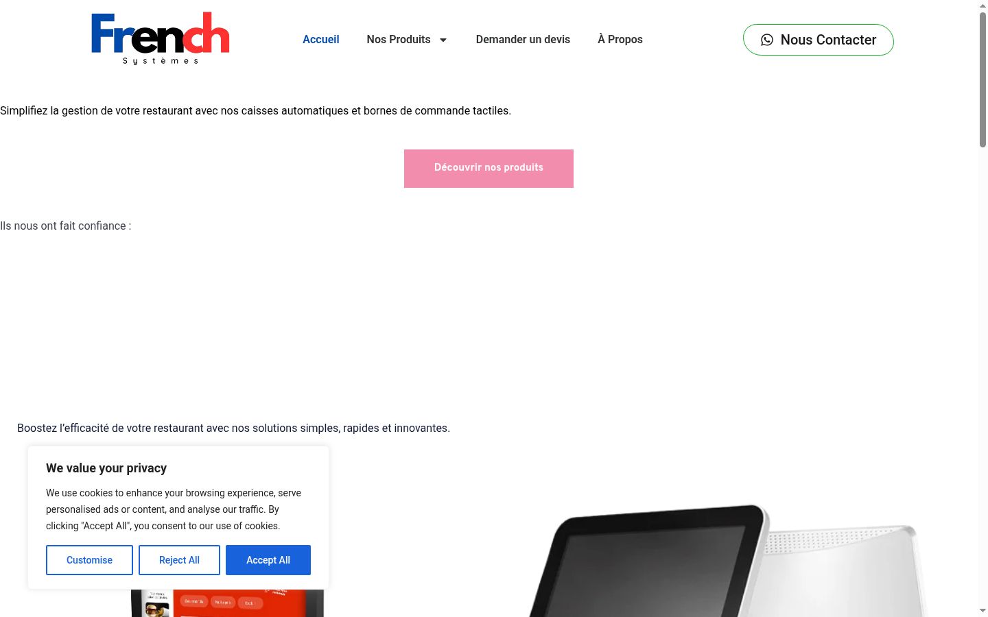 Sutikimo reklamjuostės, rodytos prieš bet kokią sąveiką, ekrano kopija