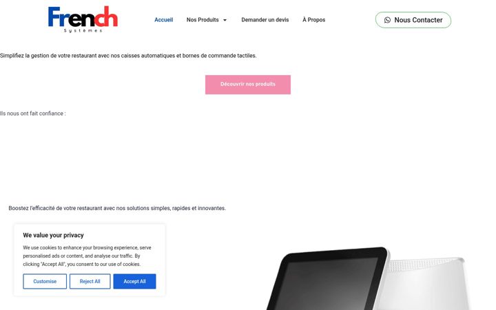 Screenshot of frenchsystemes.fr