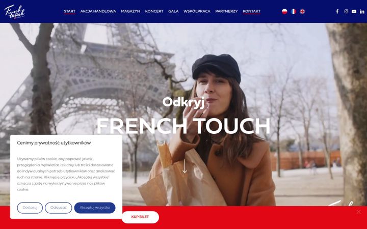 Screenshot of frenchtouchlabellevie.pl