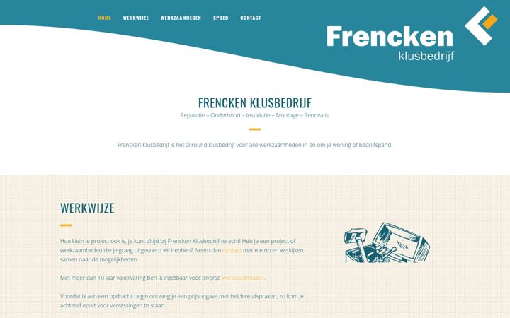 Screenshot of frenckenklusbedrijf.nl