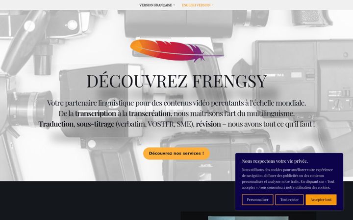 Screenshot of frengsy.com