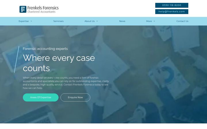 Screenshot of frenkels.com