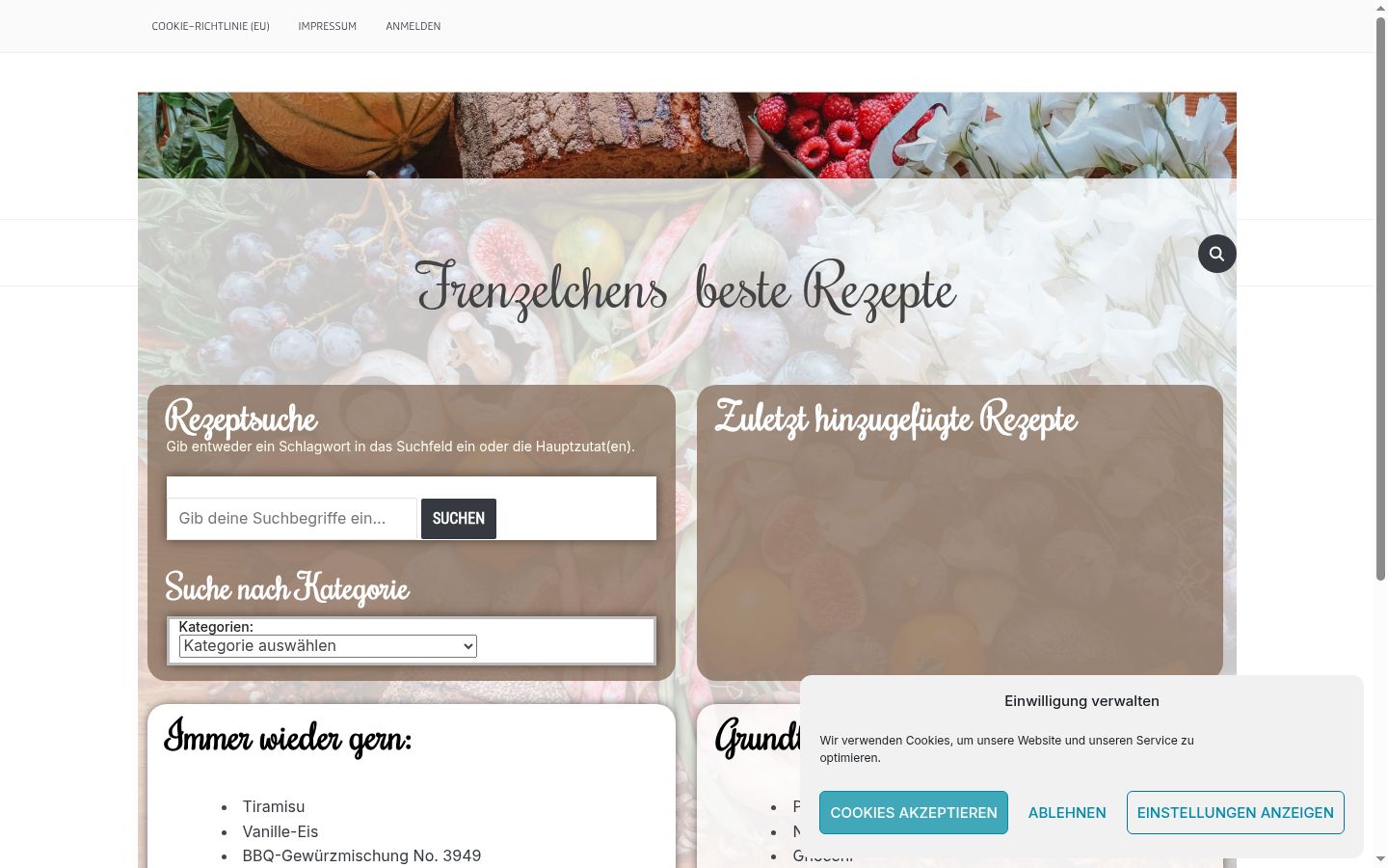 Screenshot tal-banner tal-kunsens muri qabel kwalunkwe interazzjoni