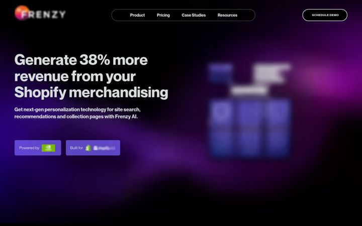 Screenshot of frenzy.ai