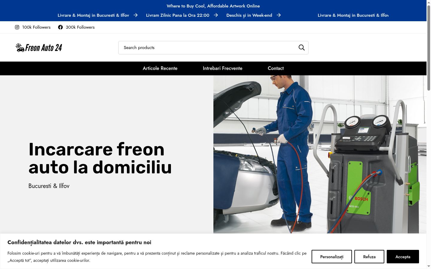 Zrzut ekranu banera zgody wyświetlanego przed jakąkolwiek interakcją