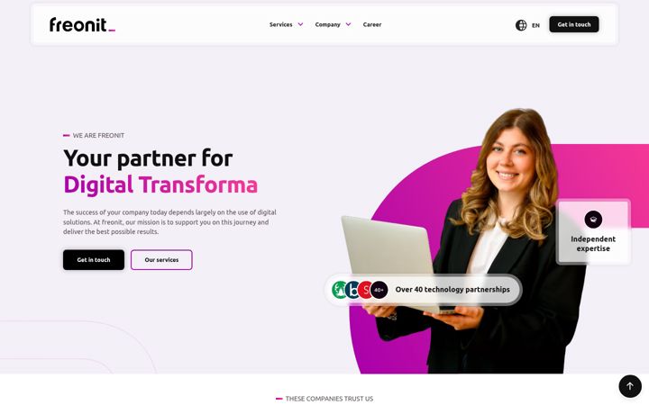 Screenshot of freonit.com