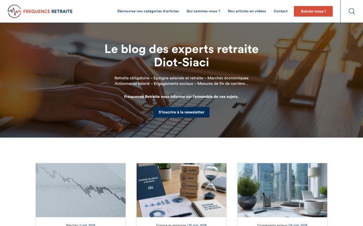 Screenshot of frequence-retraite.com