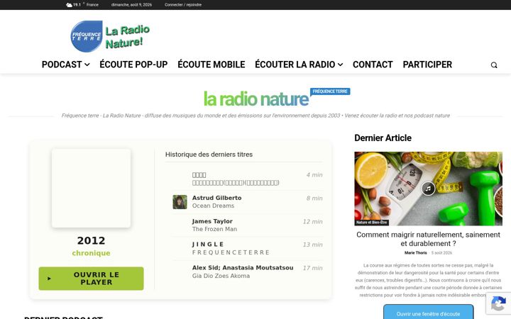 Screenshot of frequenceterre.com
