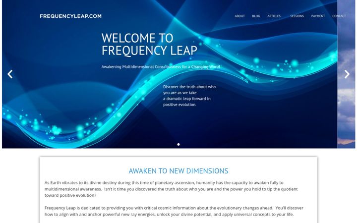 Screenshot of frequencyleap.com