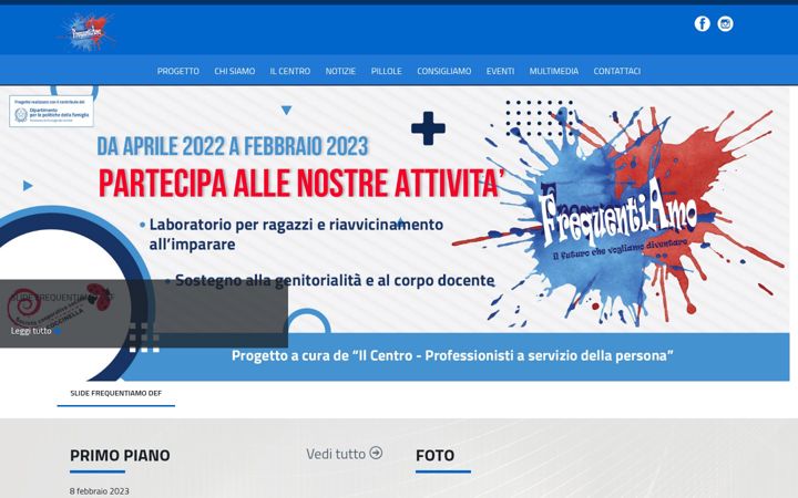 Captură de ecran a frequentiamo.it