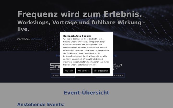 Screenshot of frequenz-erleben.com