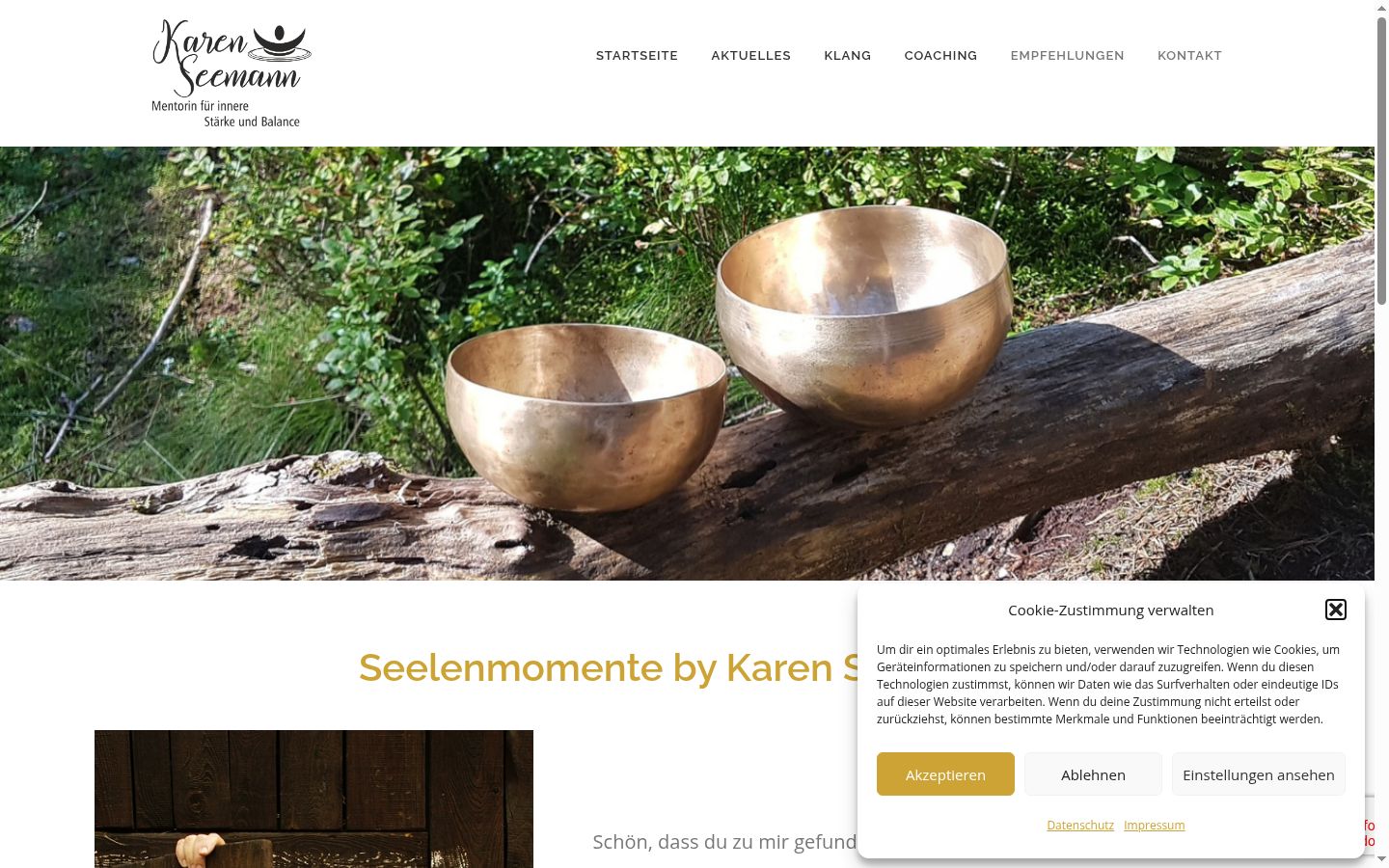 Screenshot tal-banner tal-kunsens muri qabel kwalunkwe interazzjoni