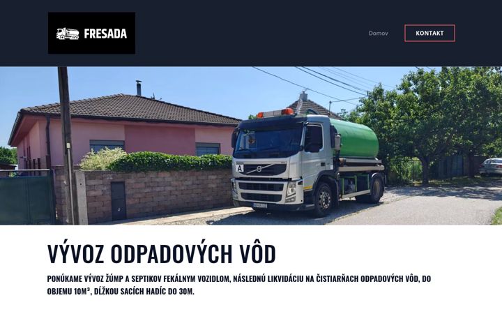 Snímek obrazovky fresada.sk