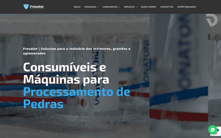 Captura de ecrã de fresator.pt