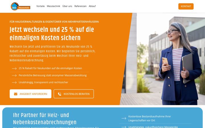 Screenshot of fresch-nebenkostenabrechnung.de
