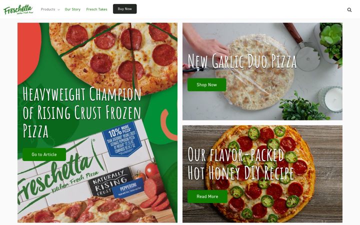 Screenshot of freschetta.com