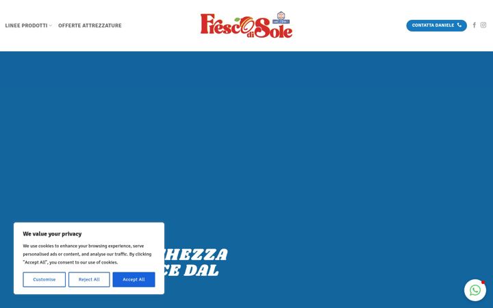 Screenshot of frescodisole.it