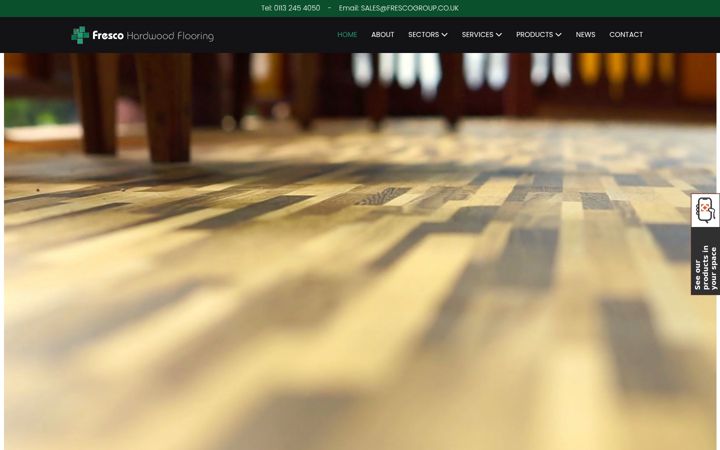 Screenshot of frescohardwoodflooring.co.uk