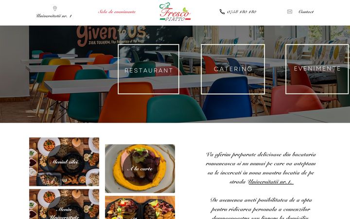 Screenshot of frescopiatto.ro