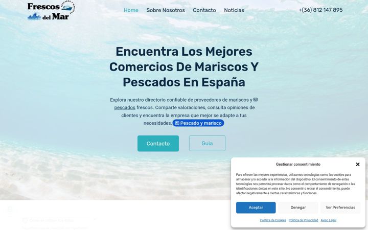Screenshot of frescosdelmar.es