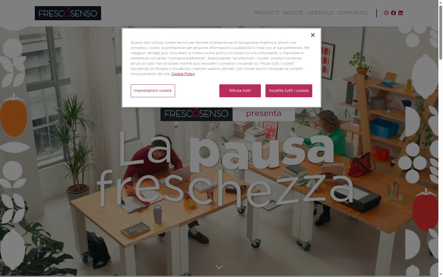 Zrzut ekranu banera zgody wyświetlanego przed jakąkolwiek interakcją
