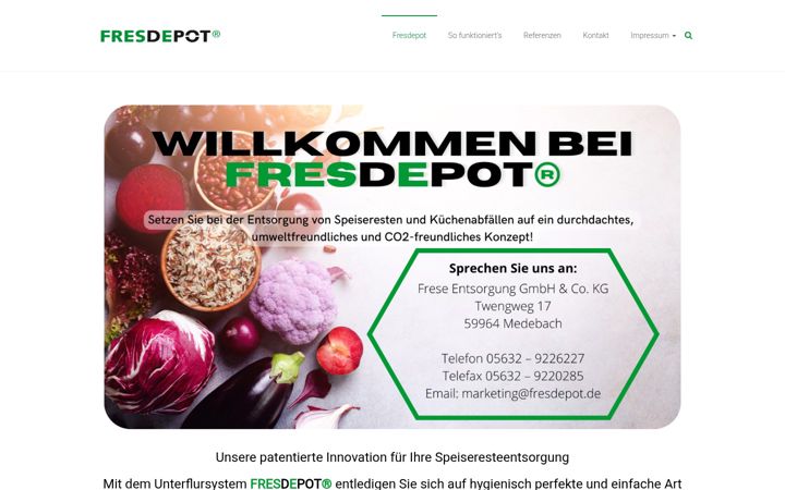 Screenshot of fresdepot.de
