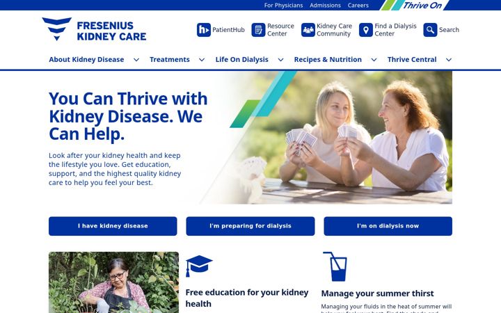 Screenshot di freseniuskidneycare.com
