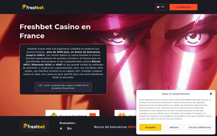 Screenshot of fresh-bet.org