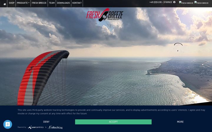 Screenshot of fresh-breeze.de