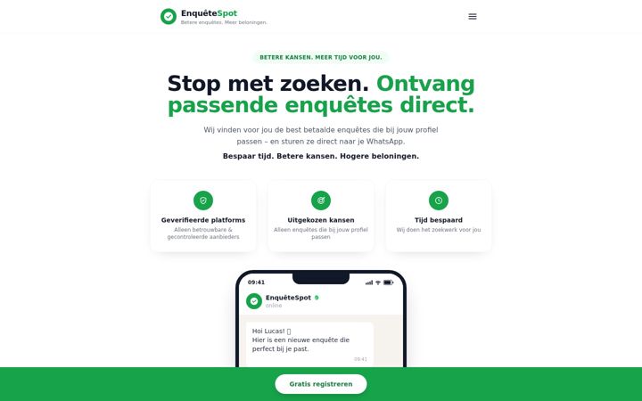 Screenshot of freshbriefing.com