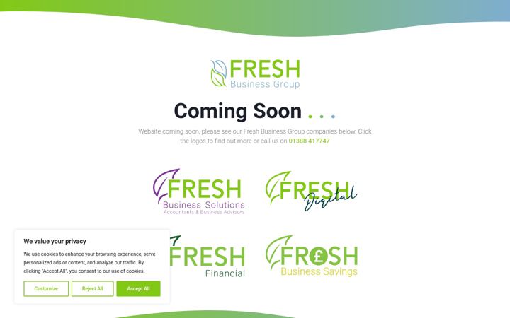 Screenshot of freshbusinessgroup.co.uk