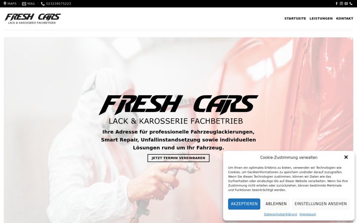 Screenshot of freshcars-herne.de