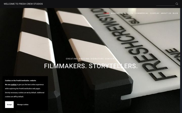 Screenshot di freshcrewstudios.com
