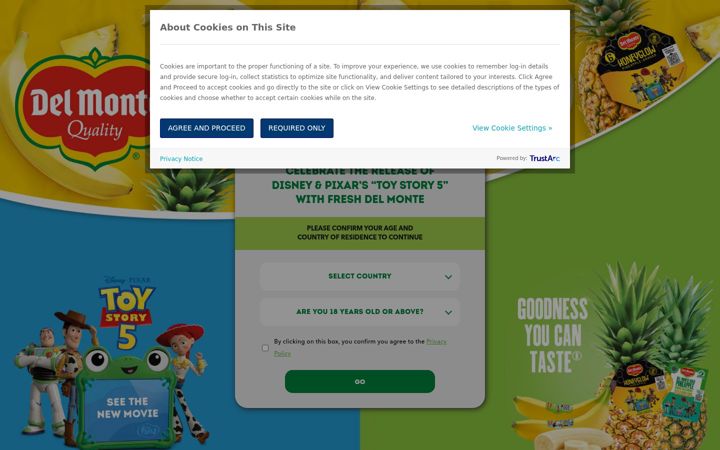 Screenshot of freshdelmontefun.com