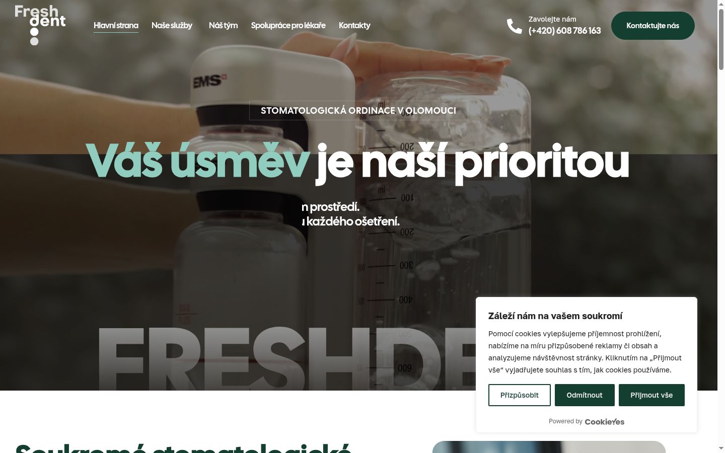 Screenshot tal-banner tal-kunsens muri qabel kwalunkwe interazzjoni