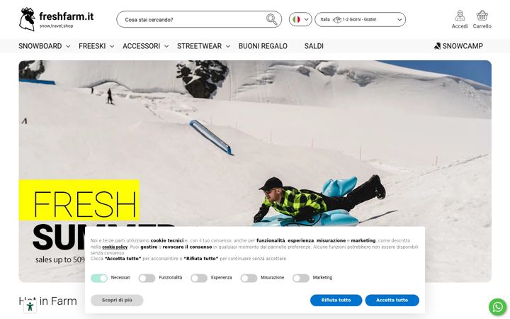 Screenshot of freshfarm.it