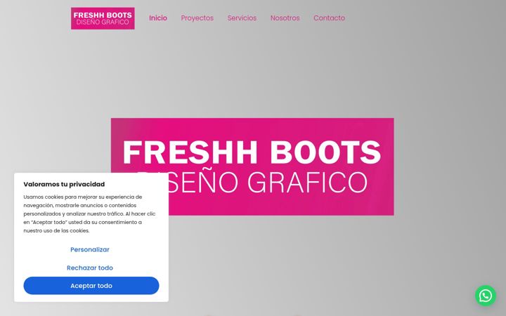 Screenshot of freshhbootsestudio.es